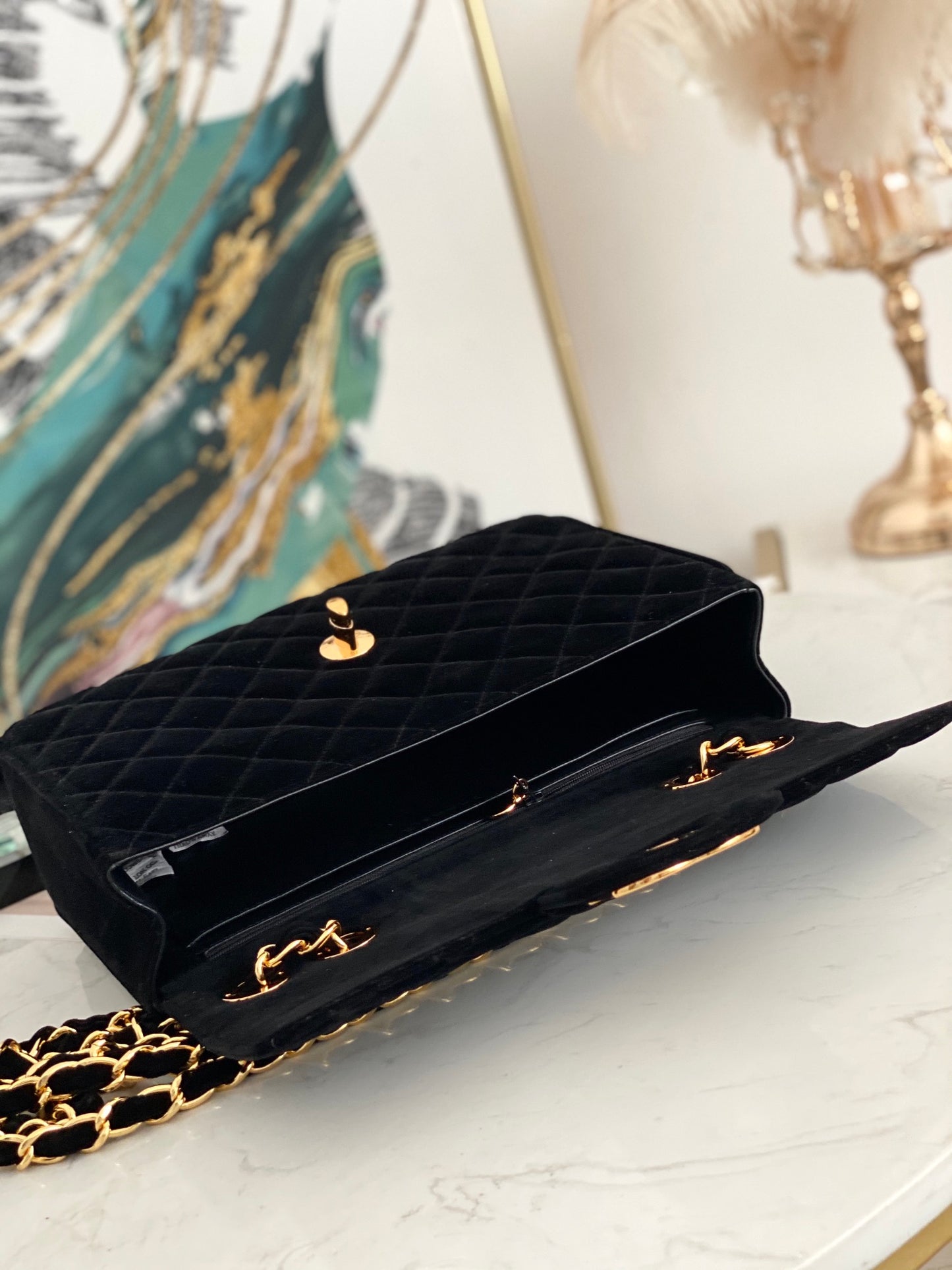 Chanel 香奈兒絕版大金扣包