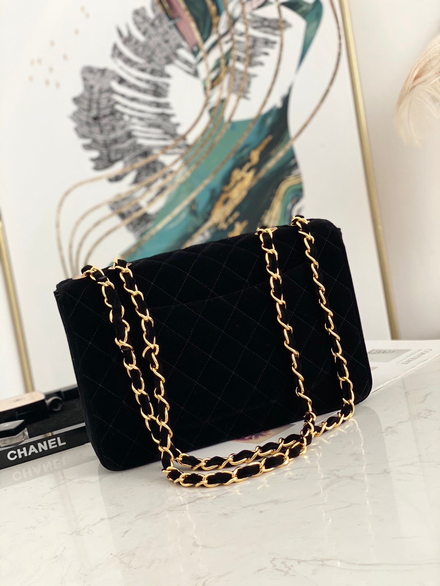 Chanel 香奈兒絕版大金扣包