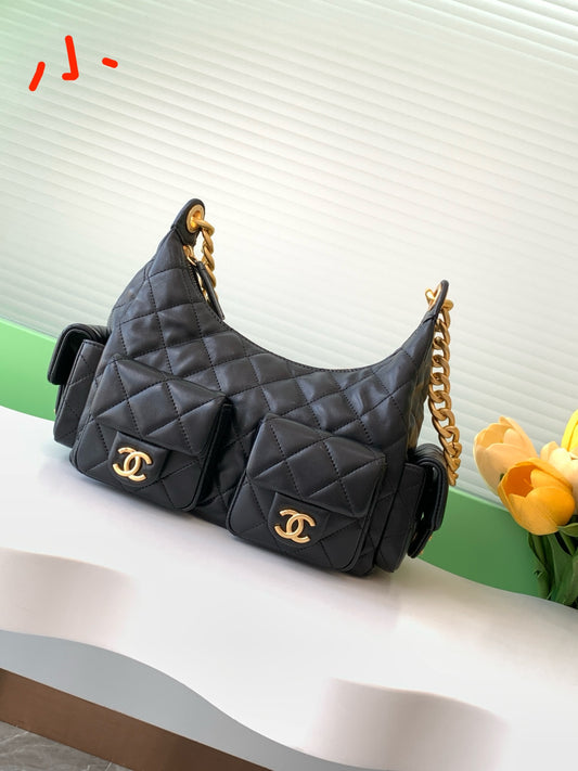 Chanel 香奈兒25C爆款黑色拋光羊皮