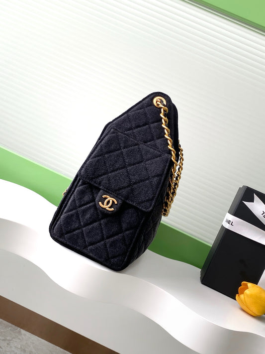 Chanel 香奈兒25p牛仔布嘻哈包