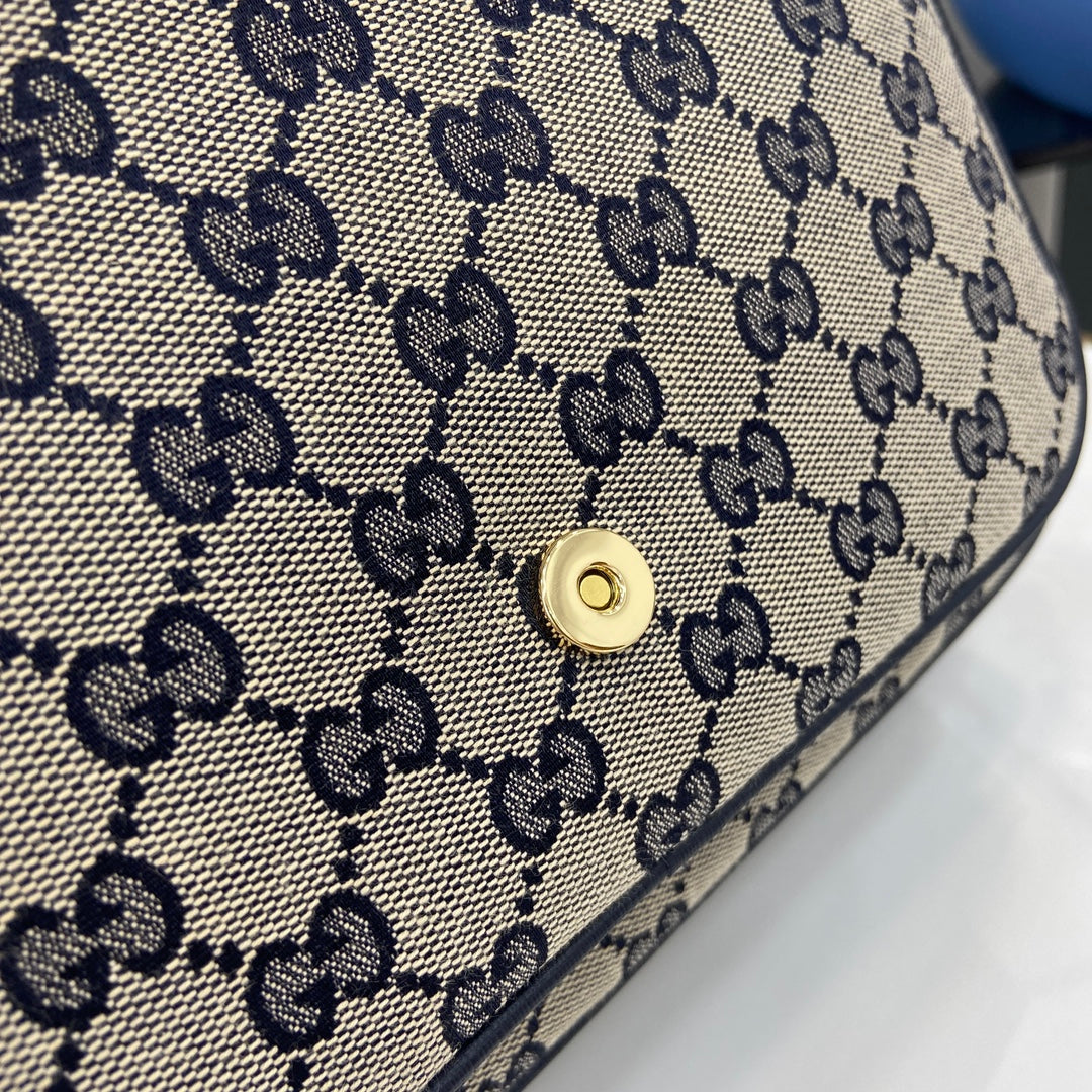 Gucci 古馳兒童GG帆布郵差包