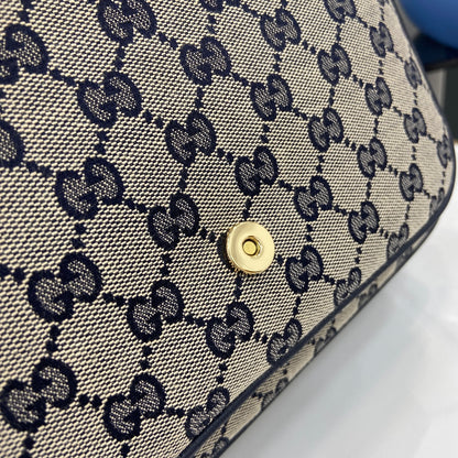 Gucci 古馳兒童GG帆布郵差包