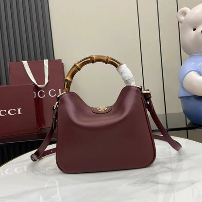 古馳Gucci Diana單背包 經典竹節提手雙G標識時尚百搭女士包包